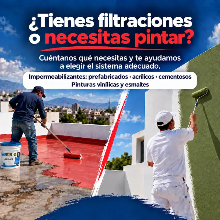 ¿Tienes filtraciones o necesitas pintar? Cotiza con Megasa